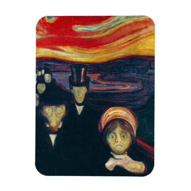 Ímã Edvard Munch - Ansiedade (Vertical)