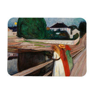 Ímã Edvard Munch - As Raparigas na Ponte