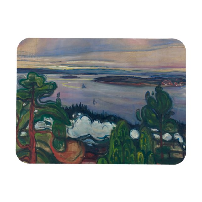 Ímã Edvard Munch - Comboio Fumado (Horizontal)