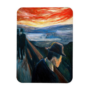 Ímã Edvard Munch - Humor Doente no Sunset, Desespero 1