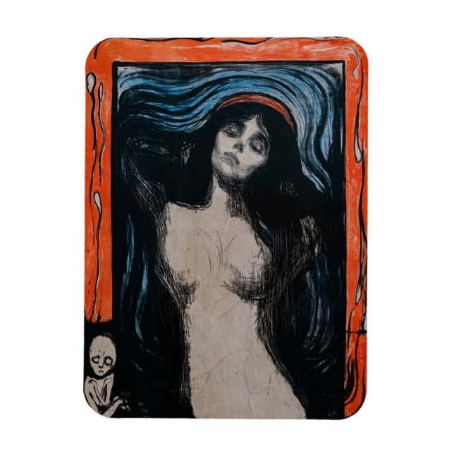 Ímã Edvard Munch - Madona Litografia (Vertical)