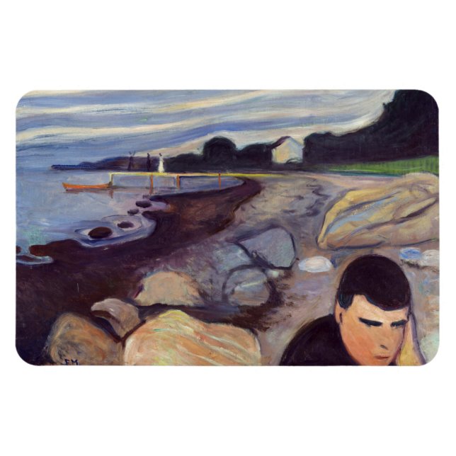 Ímã Edvard Munch - Melancholy (Horizontal)