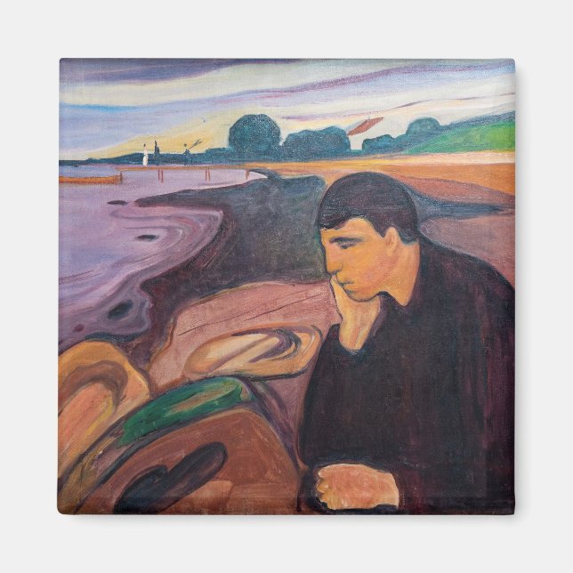 Imã Edvard Munch - Melancholy 1894 (Frente)