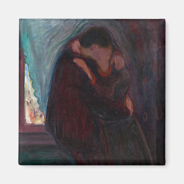 Imã Edvard Munch - O Beijo (Frente)