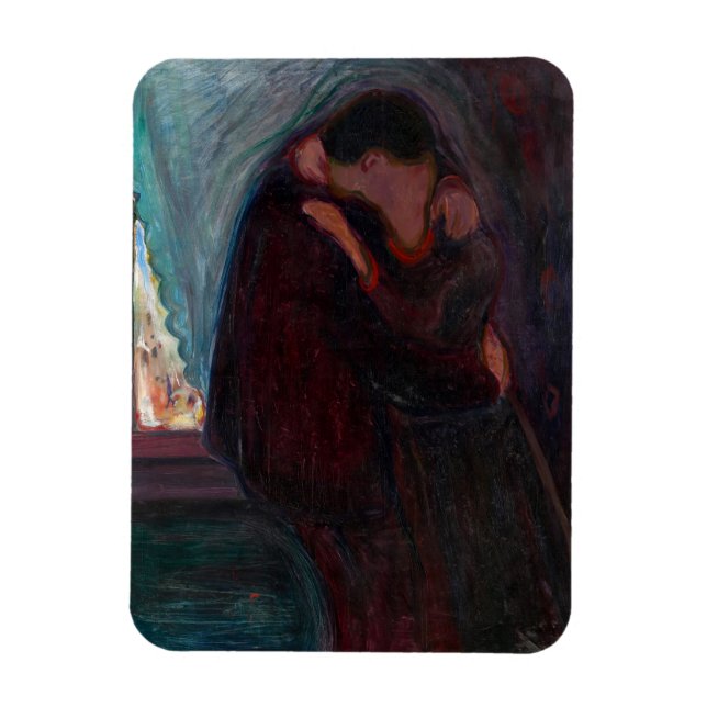 Ímã Edvard Munch - O Beijo (Vertical)