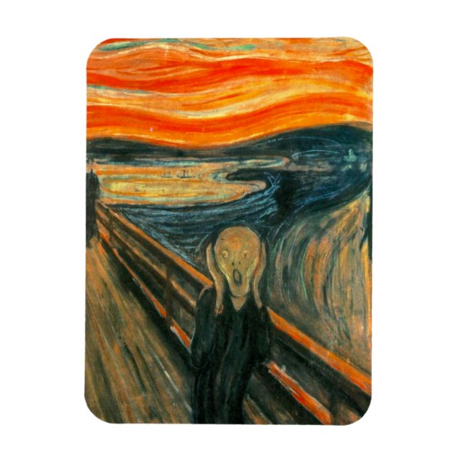 Ímã EDVARD MUNCH - O gritar 1893 (Vertical)