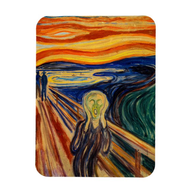 Ímã Edvard Munch - O Gritar 1910 (Vertical)