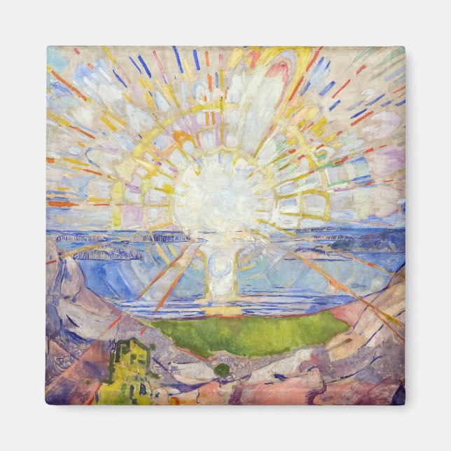 Imã Edvard Munch - O Sol 1911 (Frente)