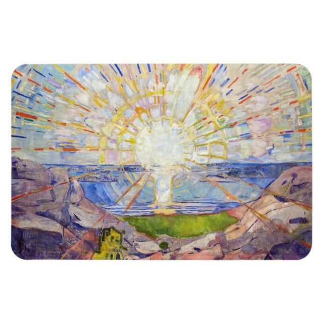 Ímã Edvard Munch - O Sol 1911 (Horizontal)
