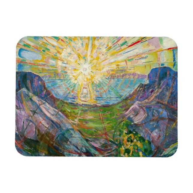 Ímã Edvard Munch - O Sol 1916 (Horizontal)