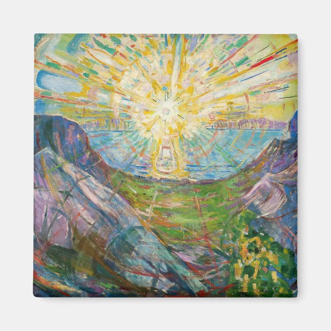 Imã Edvard Munch - O Sol 1916 (Frente)