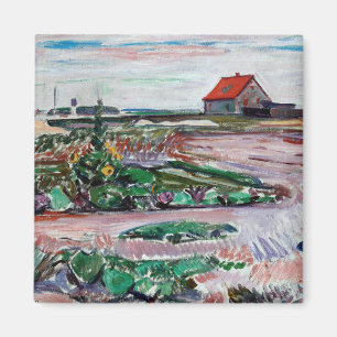 Imã Edvard Munch - Seashore. Paisagem perto de Lubeck