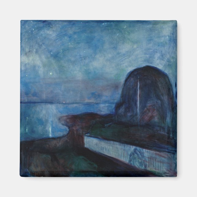 Imã Edvard Munch - Starry Night 1893 (Frente)