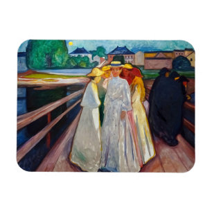 Ímã Edvard Munch - The Girls on the Bridge 1903