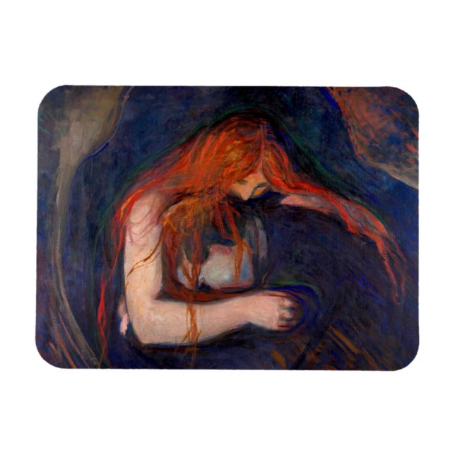 Ímã Edvard Munch - Vampiro / Amor e Dor (Horizontal)