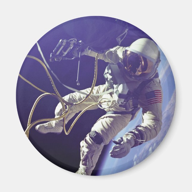 Imã Edward H. White, o primeiro Walker Espacial Americ (Frente)