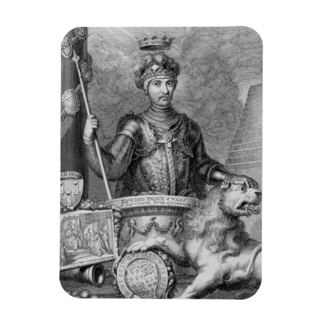 Ímã Edward O Príncipe Negro (1330-76) após o monume (Vertical)