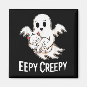 Imã Eepy creepy – gato sonolento fofo e halloween fant