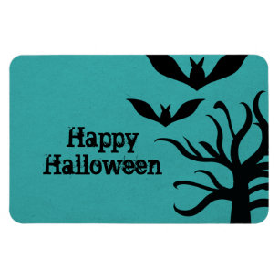 Ímã Eerie Bats Halloween Flexi Magnet, Aqua