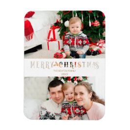 Ímã Efeito de Papel Cortado Natal Foto Personalizada R