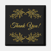 Efeito Dourado de Agradecimento em Preto Agradecim