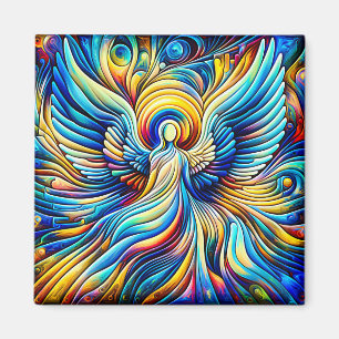 Imã Efeito Expressionista do Anjo Abstrato de Illusion