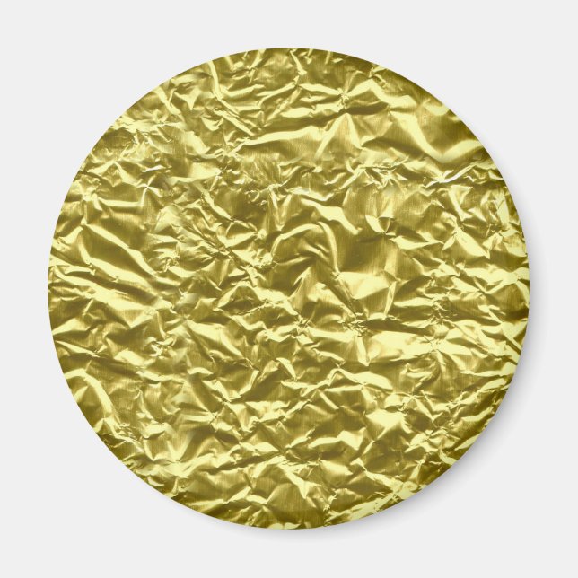 Imã Efeito personalizado de folha de ouro (Frente)