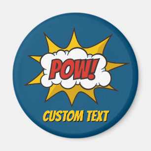 Imã Efeito Sólido Da Comic Pow