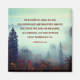 Imã Éfesianos 3:20 Nosso DEUS é Capaz... Floresta de o
