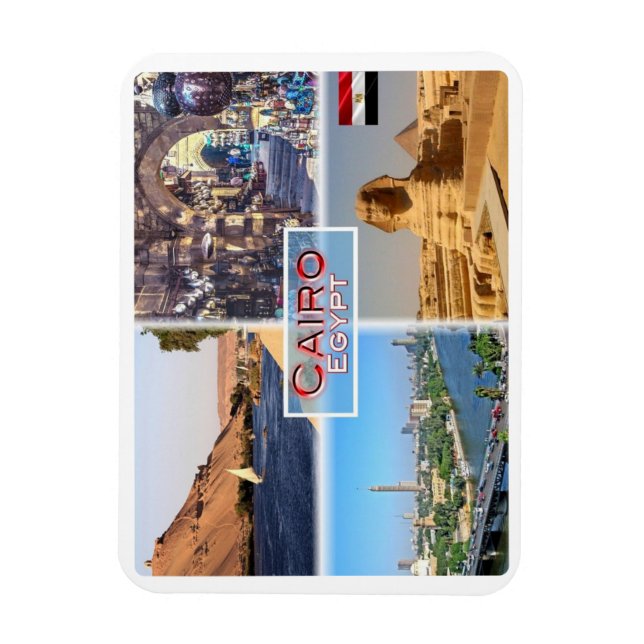 Ímã EG Cairo - Rio Nilo - Khan el Khalili - (Vertical)