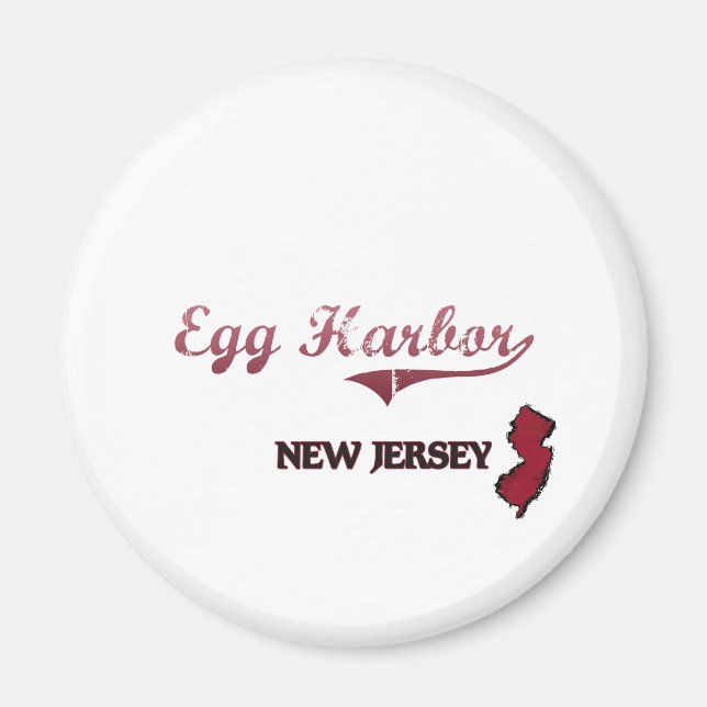 Imã Egg Harbor New Jersey City Classic (Frente)