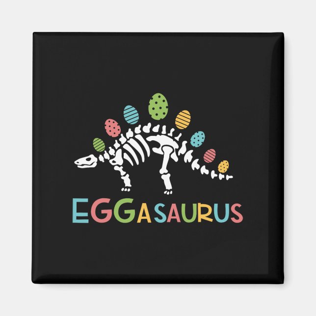 Imã Eggasaurus Páscoa Estegossauro Dinossauros Criança (Frente)