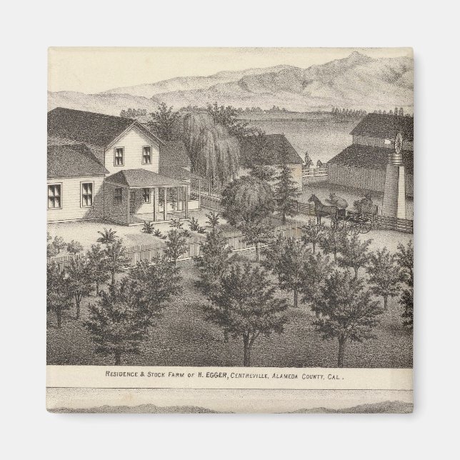 Imã Egger, residências de Haines, fazendas (Frente)