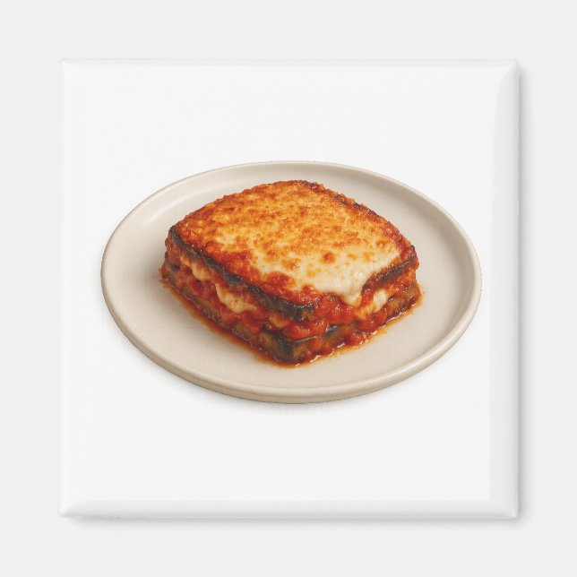 Imã Eggplant Parmigiana Sticker (Frente)