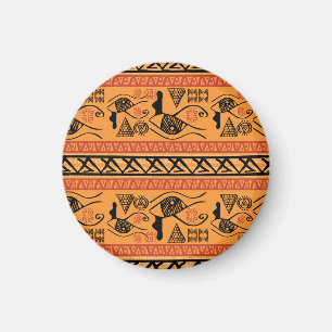 Imã Egípcio Striped, Tribal Vintage Motif.