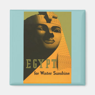 Imã Egipto - arte do poster das viagens vintage