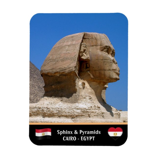 Ímã Egito, Esfinge e Pirâmides - Cairo Antigo (Unesco) (Vertical)