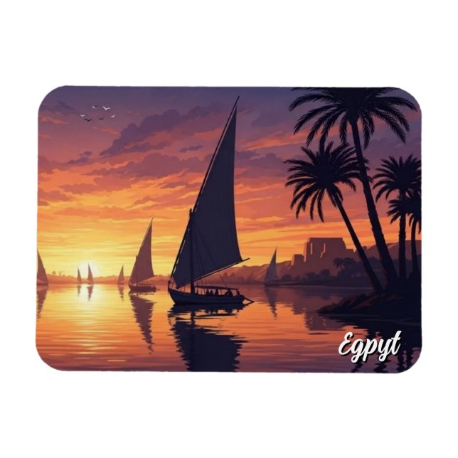 Ímã Egito Nilo Feluca (Horizontal)