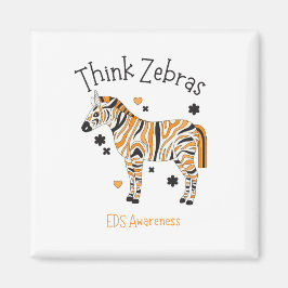 Imã Ehlers Danlos Syndrome Zebra Magnet
