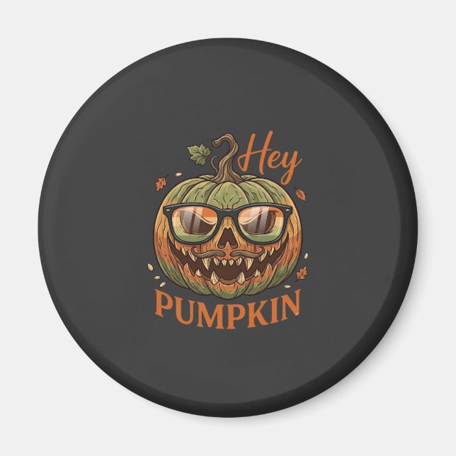 Imã Ei Abóbora Óculos de Halloween Jack Lantern Bigode (Frente)