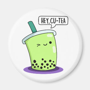 Imã Ei Cu-Tea Funny Boba Tea Pun