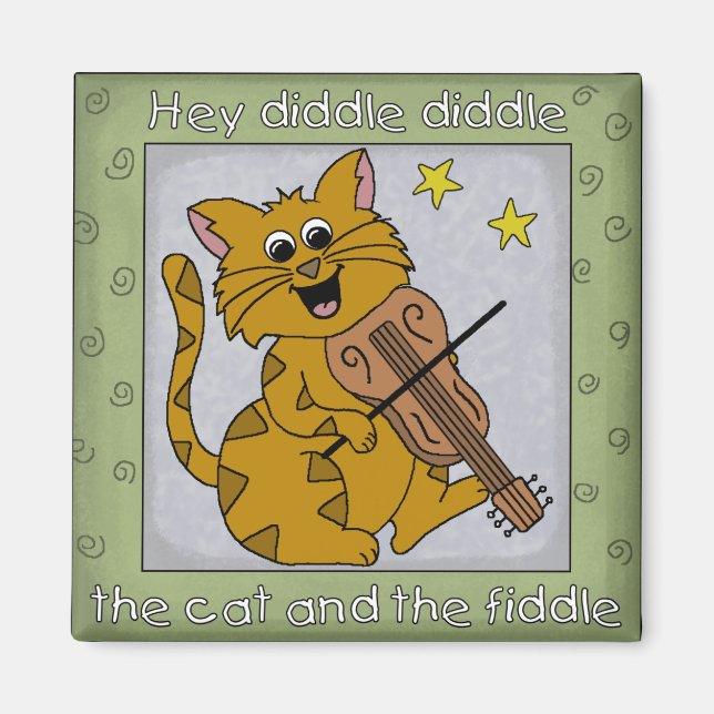 Imã Ei Diddle Diddle, Nursery Rhyme Magnet (Frente)