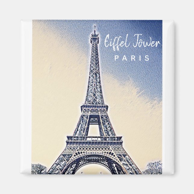 Imã Eiffel Tower Paris França Landmark (Frente)
