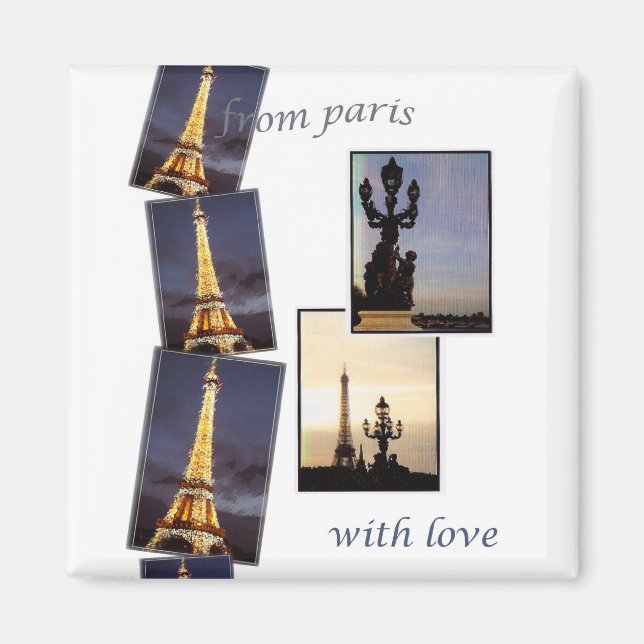 IMÃ EIFFEL TOWER PARIS MAGNET (Frente)