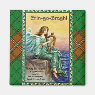 Imã Éirinn com harpa