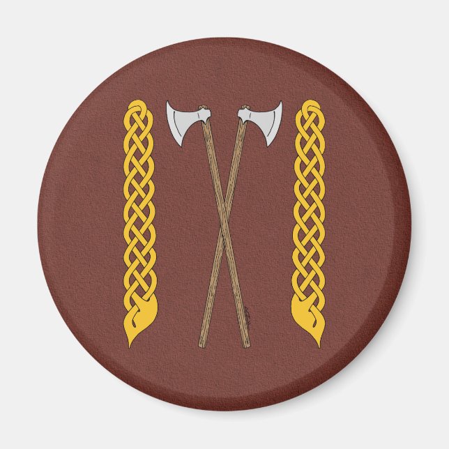 Imã Eixos Dinamarquês/Viking Cruzados com Rede de Tela (Frente)