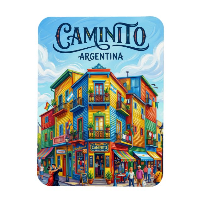 Ímã El Caminito Argentina (Vertical)