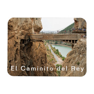 Ímã EL Caminito del Rey. Ponte da vista 2 sobre o