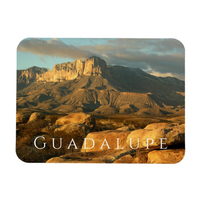 Ímã El Capitan em Sunset, Guadalupe Mountain NP (Horizontal)