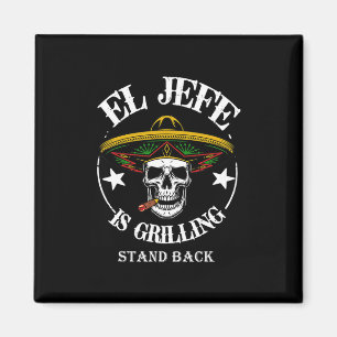 Imã El Jefe Byrbecue Stand Byck Funny Pai Play Mexican